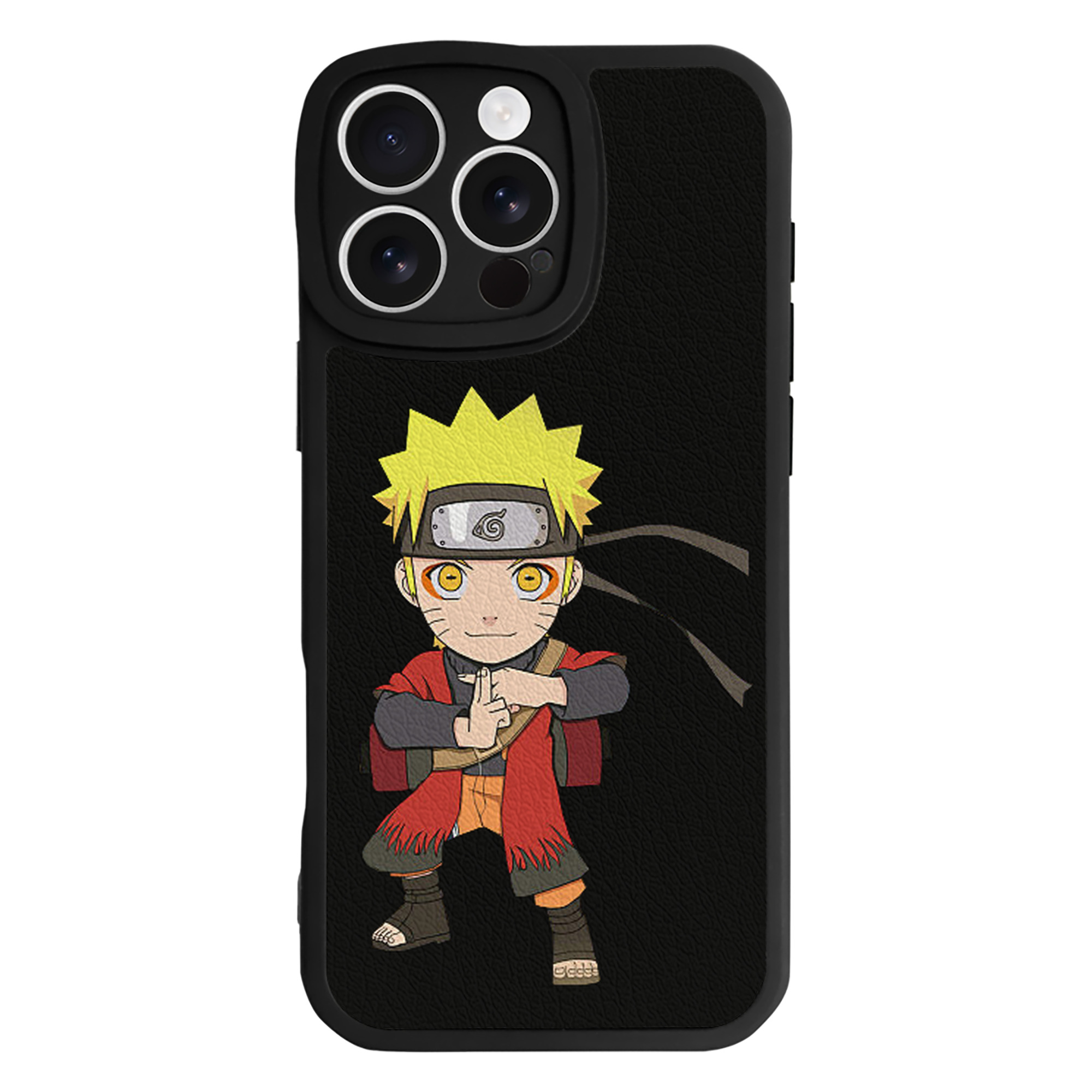 （画像用） NARUTO -ナルト- うずまき ナルト Uzumaki Naruto 【iPhone 16シリーズ対応】シリコンスマホケース（レザー調） 材質：シリコン